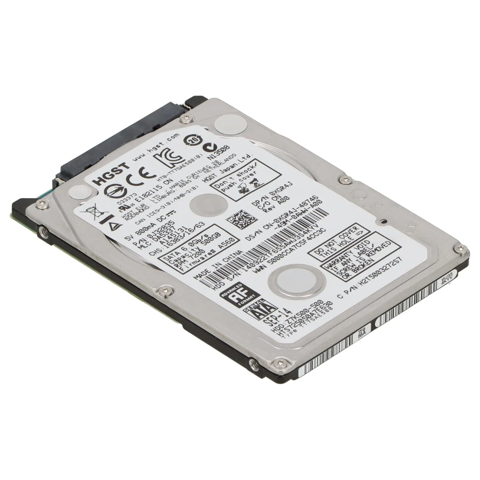 XGR4J DELL 500GB 7,2K 2,5 SATA