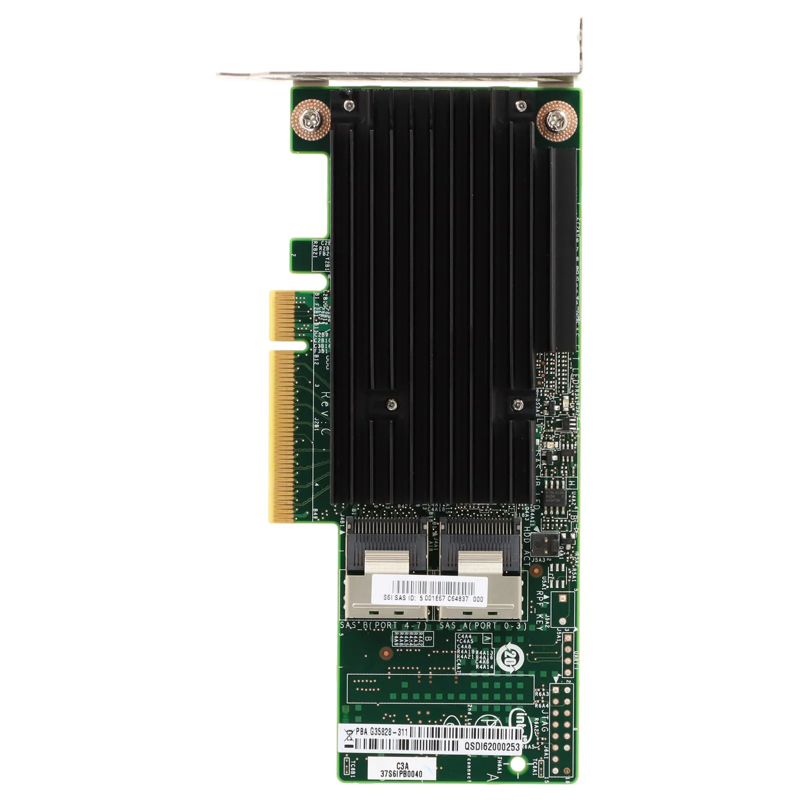 G35828-311-LP INTEL 8-PORT 6GBPS PCI-E2 SAS RAID CONTROLLER - LPB