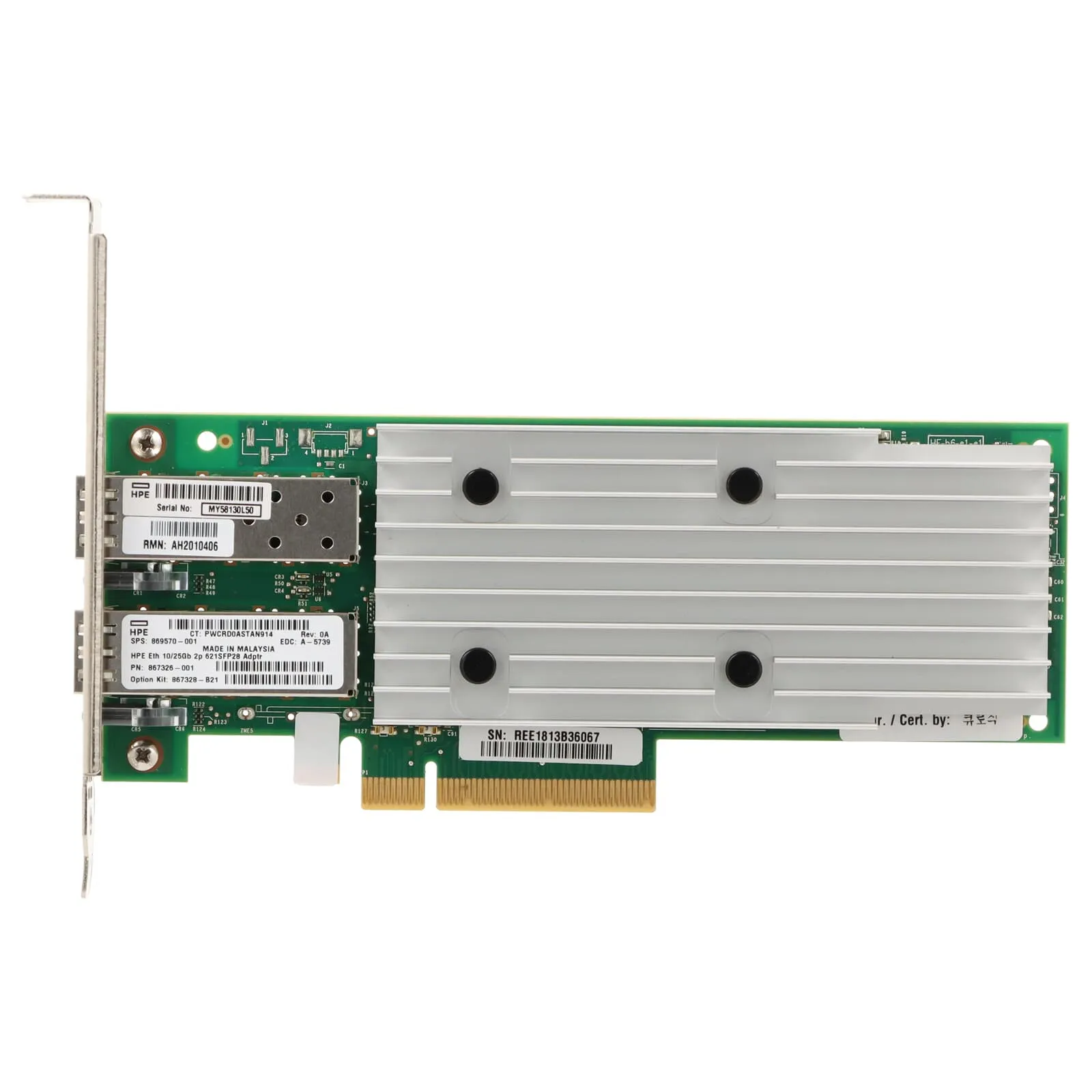 621SFP28 HPE Ethernet 10/25Gb 2-port 621SFP28 Adapter