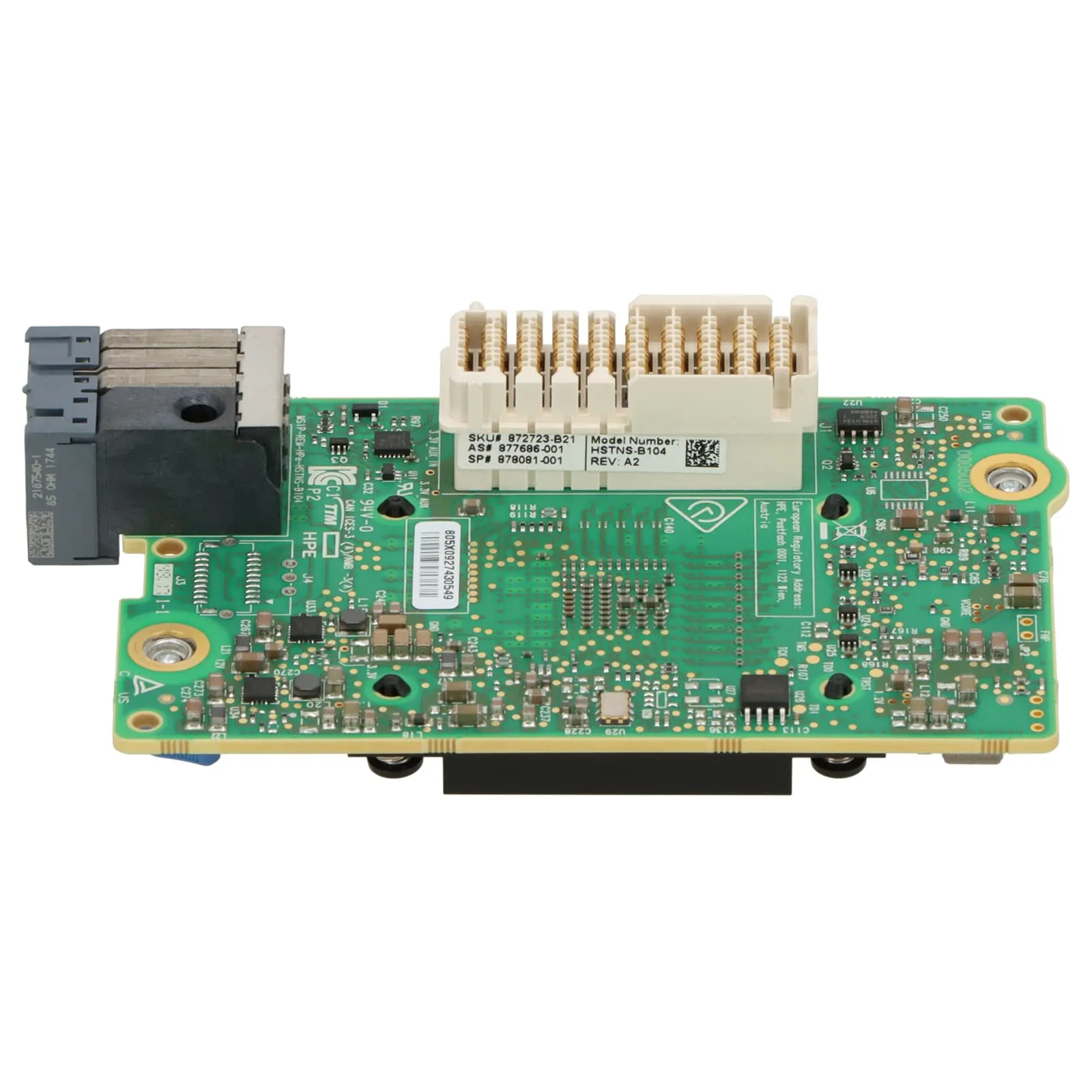 872723-B21 HPE APOLLO INFINIBAND EDR 100GB DUAL-PORT 841Z MEZZANINE ADAPTER