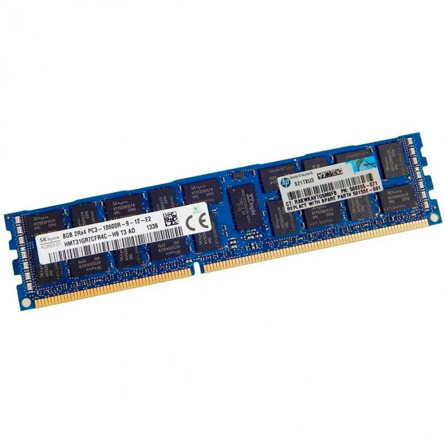 HPQ 500662-B21 8GB 2Rx4 PC3-10600R-9 Kit
