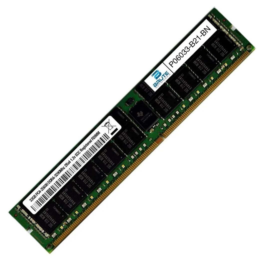 P06033-B21 MICRON 32GB (1*32GB) 2RX4 PC4-25600AA-R DDR4-3200MHZ RDIMM
