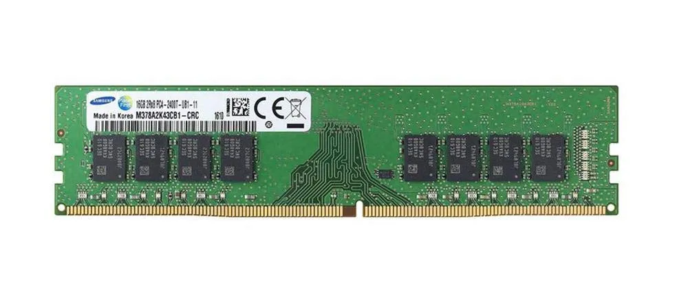 M378A2K43CB1-CRC SAMSUNG 16GB (1*16GB) 2RX8 PC4-19200T-U DDR4-2400MHZ UDIMM