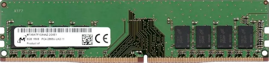 MTA8ATF1G64AZ-2G6 MICRON 8GB (1*8GB) 1RX8 PC4-21300V-U DDR4-2666MHZ 1.2V UDIMM