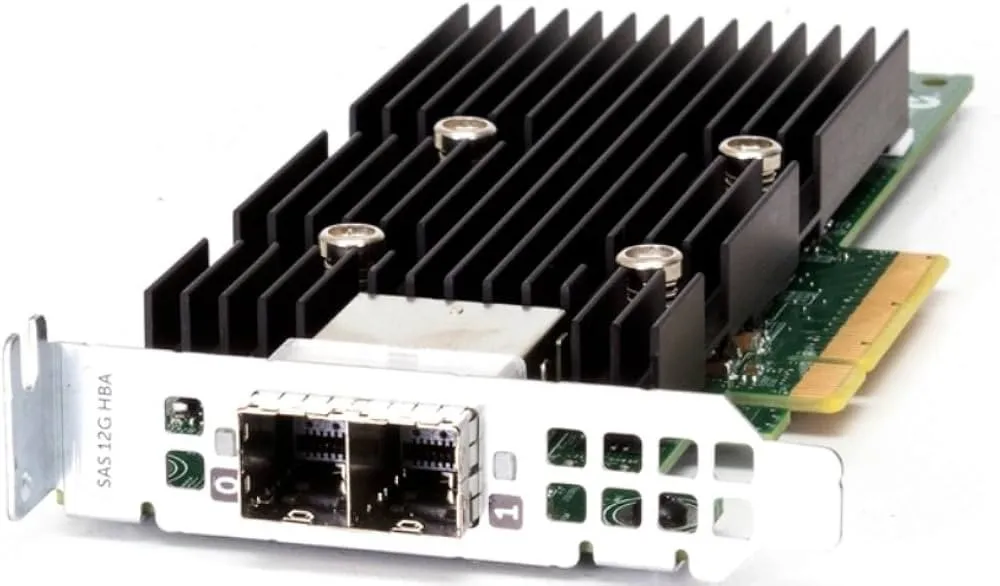 405-AADZ Dell SAS 12Gbps Dual Port HBA External Controller PCIe Non-Raid
