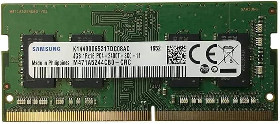 M471A5244BB0-CRC SAMSUNG 4GB (1*4GB) 1RX16 PC4-2400T-S DDR4 2400MHZ SODIMM