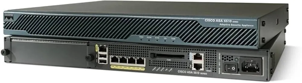 ASA5510-SEC-BUN-K9 CISCO Cisco ASA 5510 Security Plus Firewall Edition includes 5 Fast Ethernet interfaces. 250 IPsec VPN peers. 2 SSL VPN peers. Active/Standby high availability. 3DES/AES license