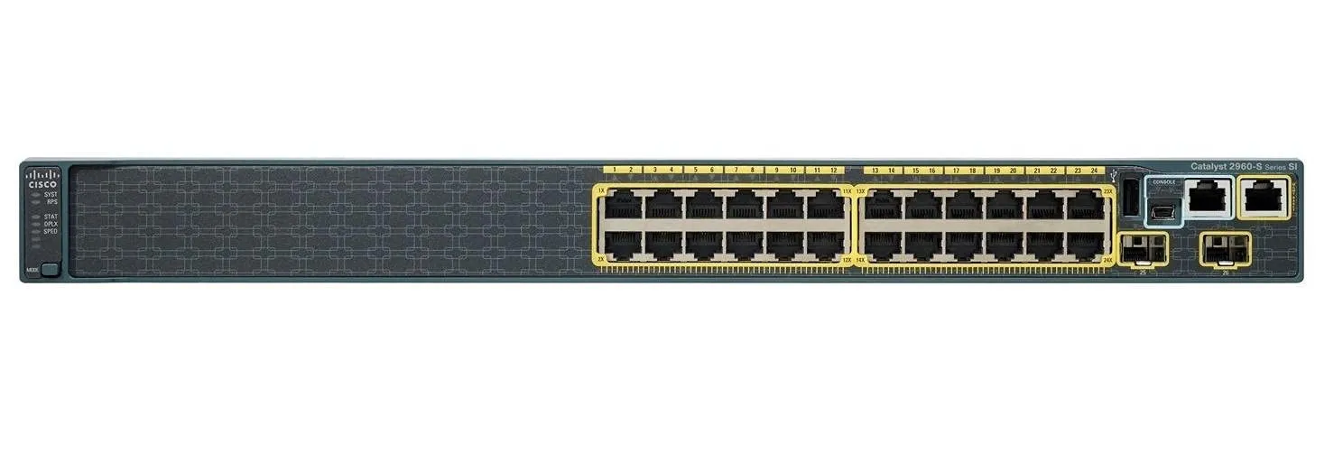 WS-C2960S-24TD-L CISCO Catalyst 2960S 24 GigE. 2 x 10G SFP+ LAN Base