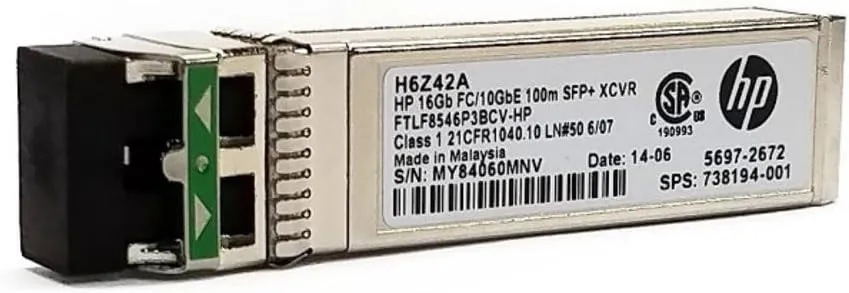 H6Z42A HP 16GB FC/10GBE 100M SFP+ XCVR TRANSCEIVER