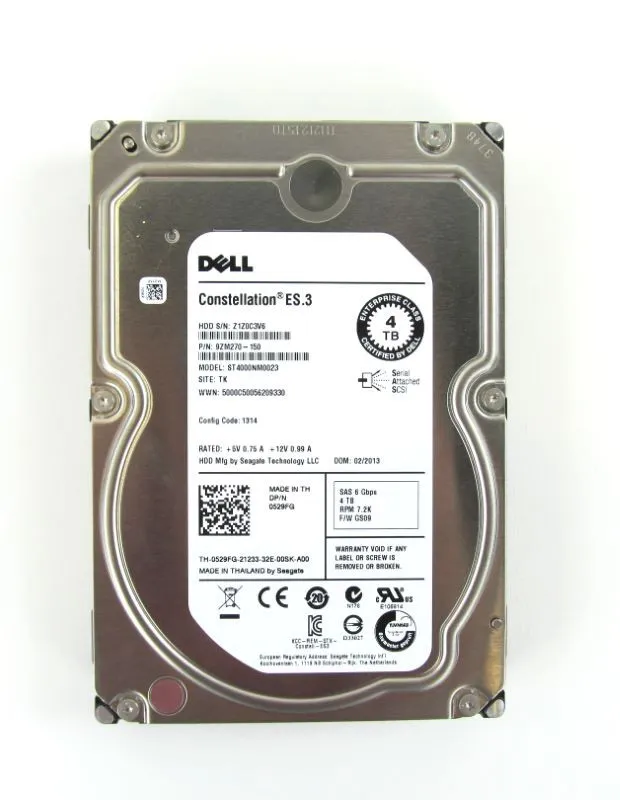 529FG DELL 4TB 7.2K 3.5INCH SAS 6GBPS HDD