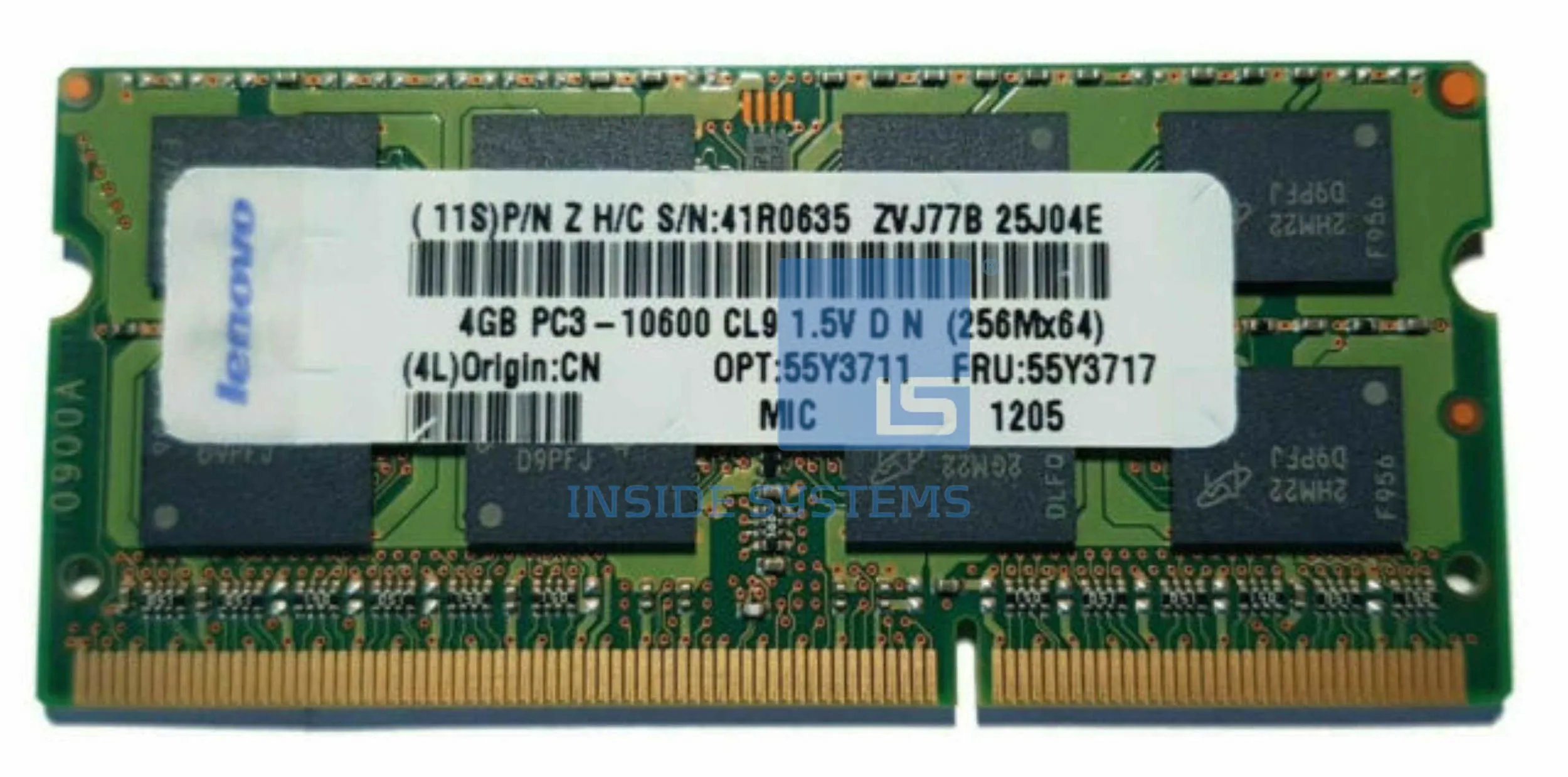 IBM 55Y3717 4GB SO-DIMM 1333 MHz DDR3