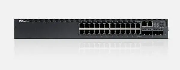 N3024 Dell N3024 Switch. 24 x 10/100/1000 Auto-Sensing Ports. 2x 10G SFP+. 2x 1Gb Combo