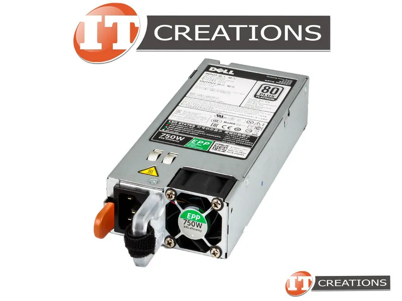 5RHVV DELL POWEREDGE R820/720/620/520 750W 80+ PLATINUM PSU