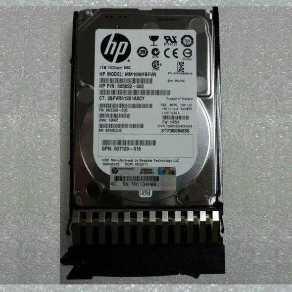 606020-001 HP HP 1TB SAS 6G 7.2K SFF (2.5in) HDD