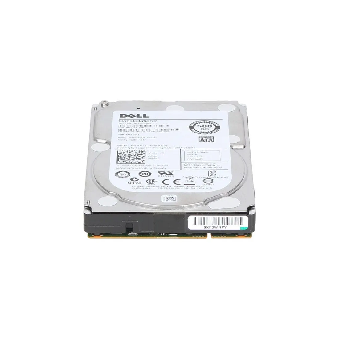 6VVK7 Dell Disk 500GB 7.2K 3G SATA 3.5 EQL