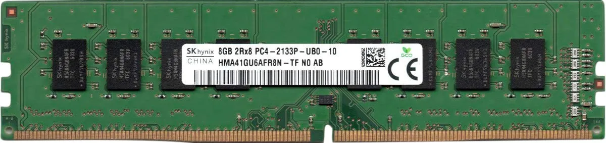 HMA41GU6AFR8N-TF HYNIX 8GB (1*8GB) 2RX8 PC4-17000P-U DDR4-2133MHZ UDIMM