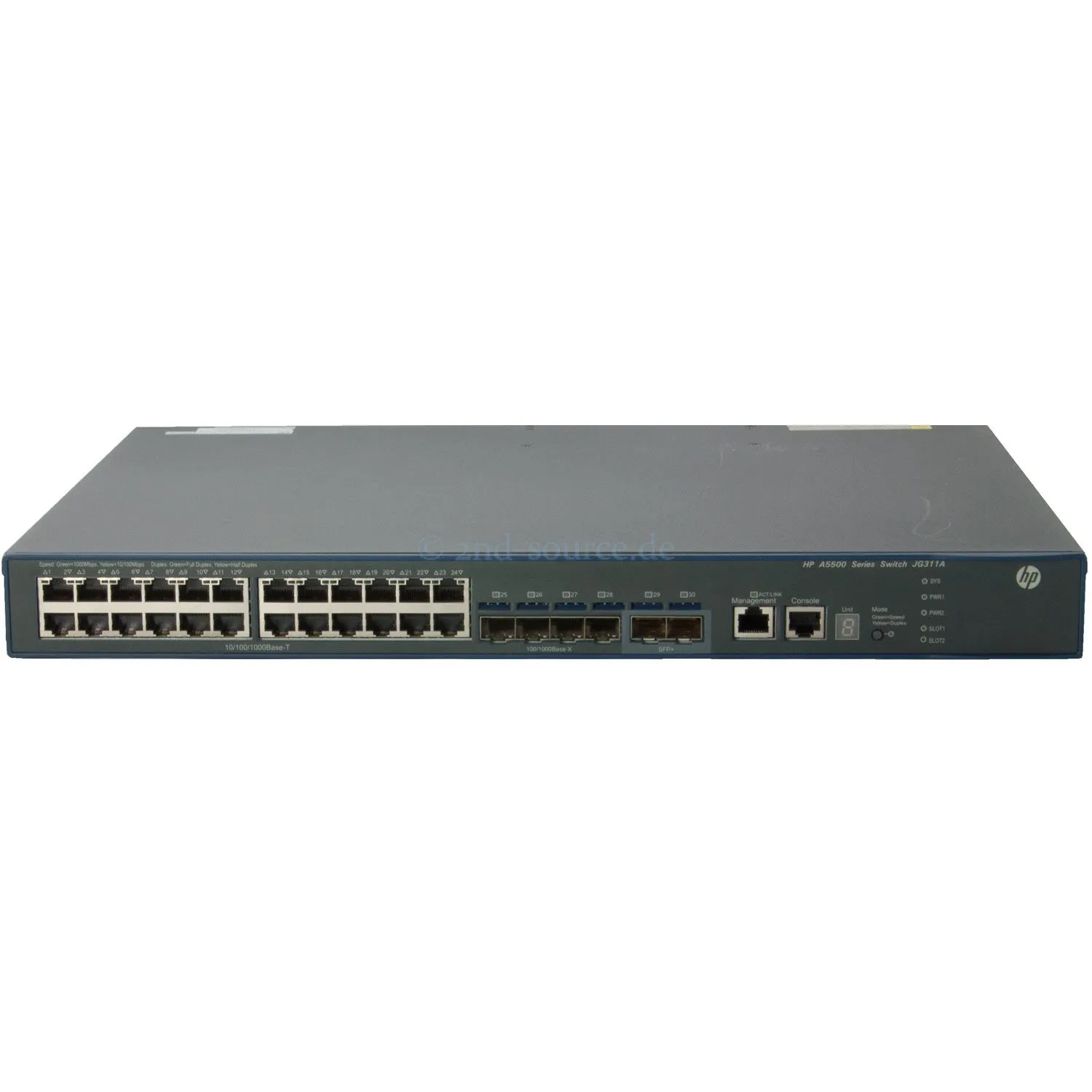 JG311A HP 5500 24*1G RJ-45 4-SFP 2-SFP+ 2-SLOT L3 HI SWITCH