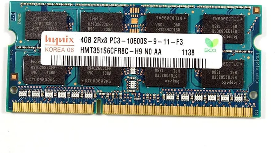 HMT351S6CFR8C-H9 HYNIX 4GB 2RX8 PC3-10600S SODIMM LAPTOP MEMORY