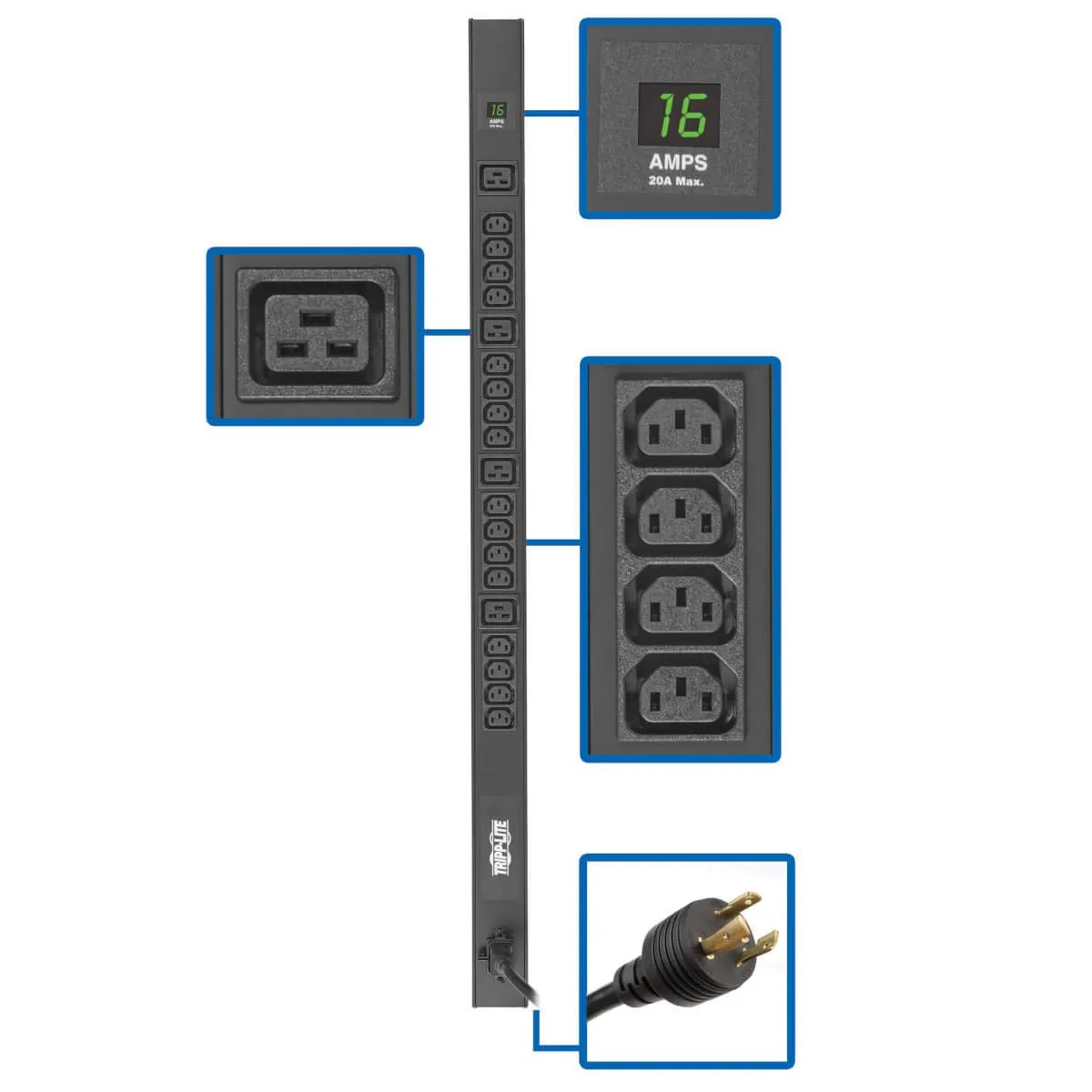 PDUMV20HV TRIPP LITE PDUMV20HV 3,7KW SINGLE-PHASE LOCAL METERED PDU
