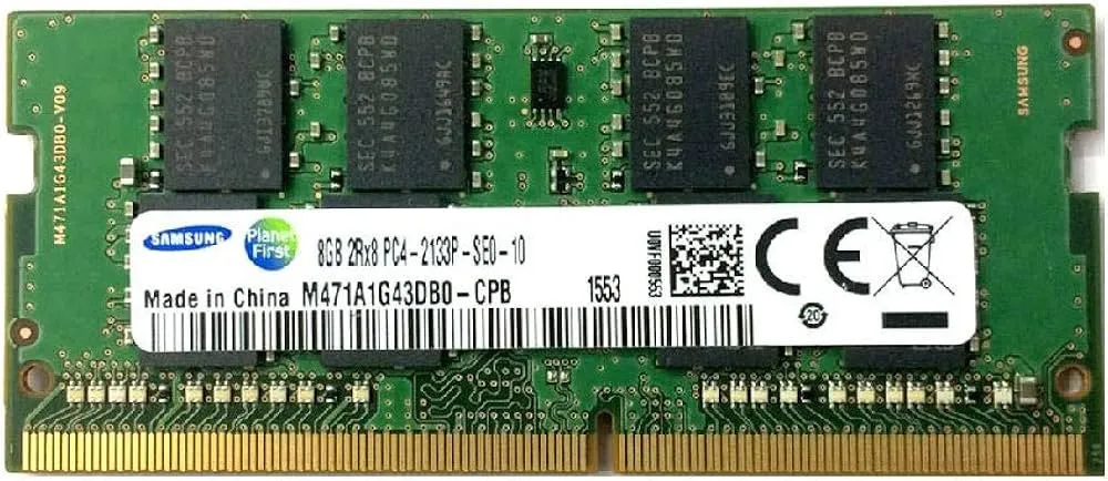 M471A1G43DB0-CPB SAMSUNG 8GB (1X8GB) 2RX8 PC4-17000P-S DDR4-2133MHZ SODIMM