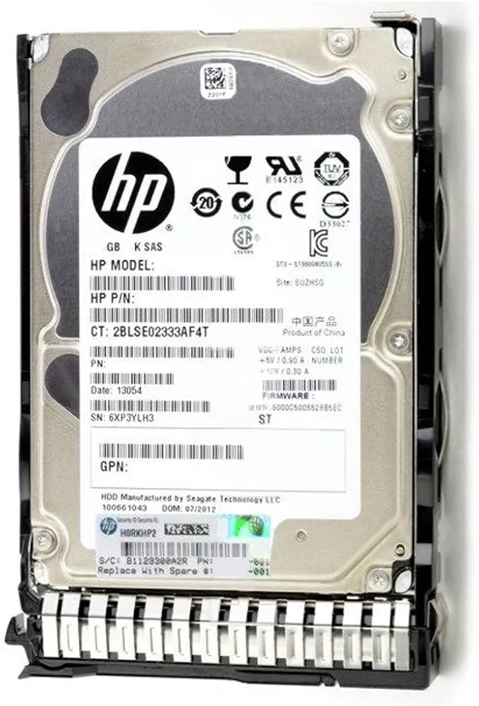 652589-B21-NL HP 900GB 10K 6G 2.5INCH DP SAS HDD (NO CADDY LABEL)
