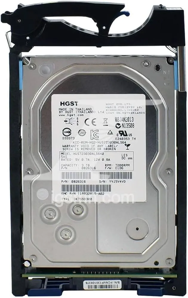 005049453 EMC VNX 3TB 7.2K 6G 3.5INCH SAS HDD