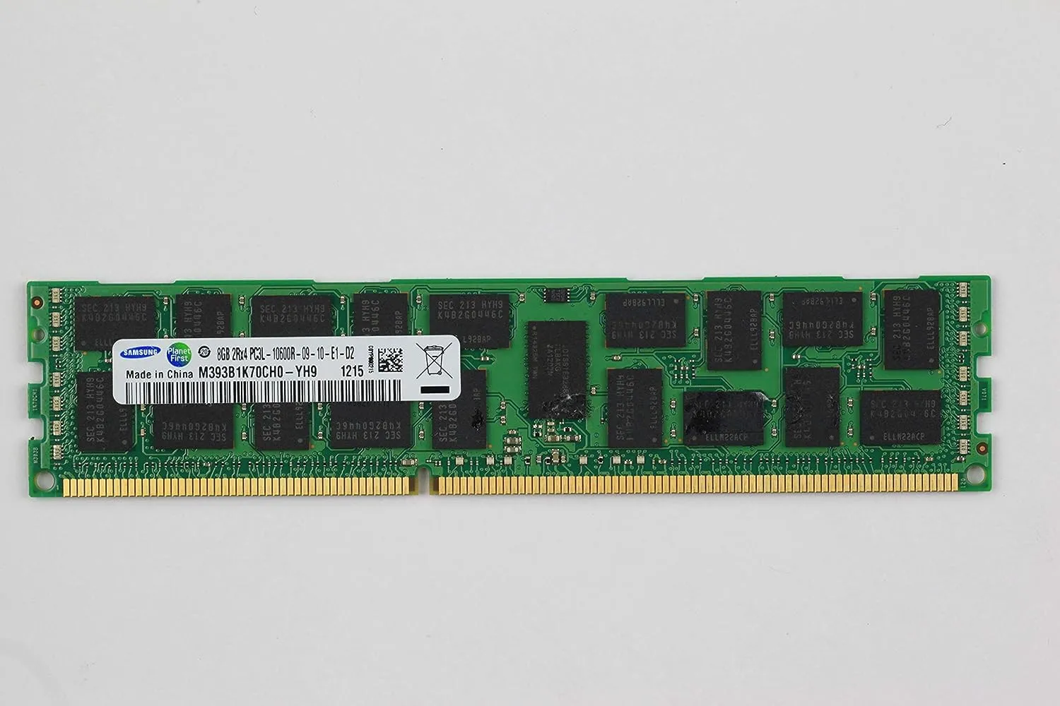Samsung M393B1K70CH0-YH9 Samsung 8GB PC3L-10600R DDR3-1333 ECC REG Memory Module