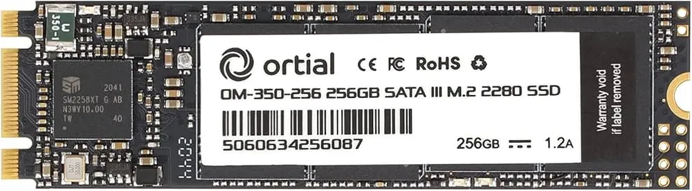 OM-350-256 ORTIAL OM-350 256GB SATA III M,2 2280 SSD