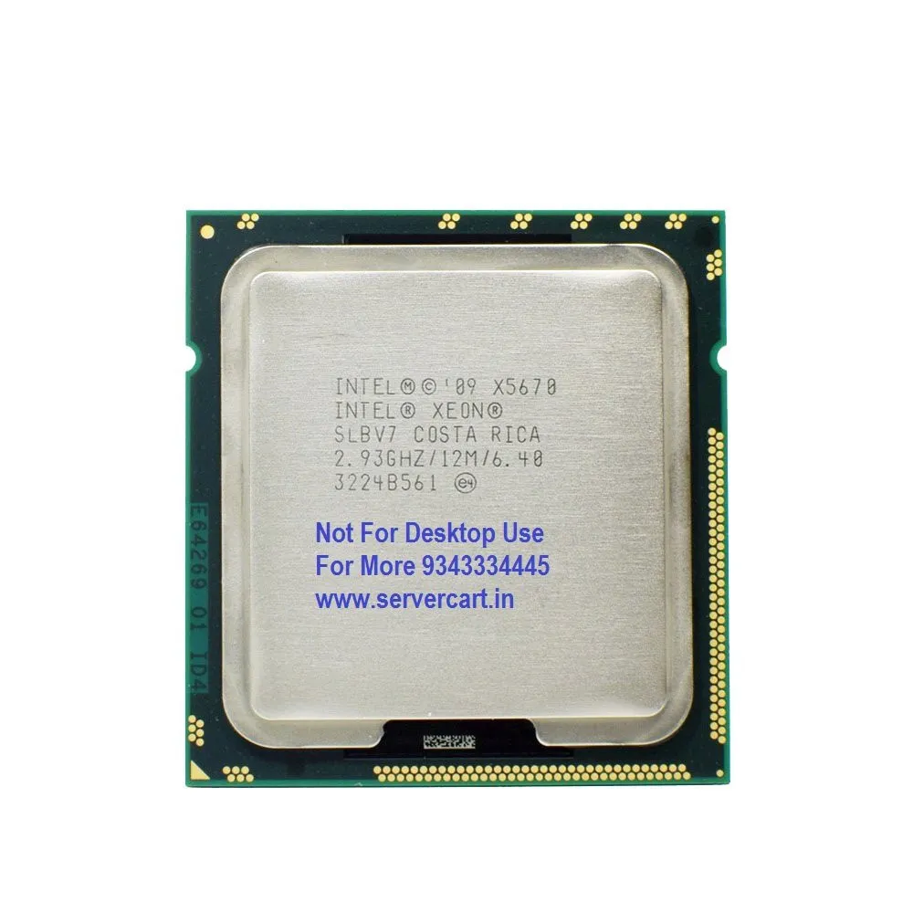 A01-X0102 Intel Intel Xeon SLBV7 X5670 2.93GHz 6.4GT/s 12MB L3 Cache