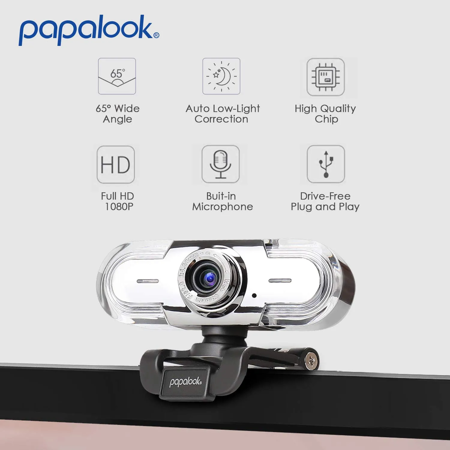 PA-PA452 PAPALOOK HD WEBCAM 1080P WITH MICROPHONE