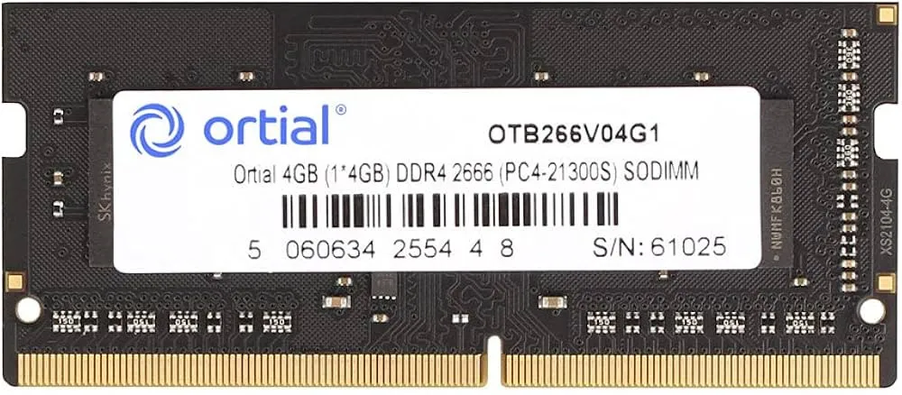 OTB266V04G1 ORTIAL 4GB (1*4GB) DDR4 2666 (PC4-21300S) SODIMM
