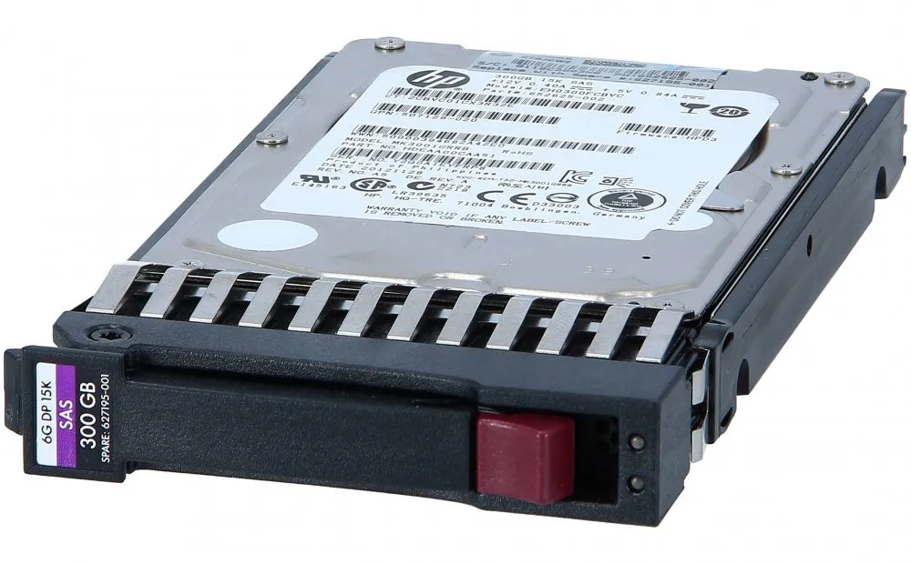 627117-B21 HP 300GB 2.5" 15K 6G SAS Hot Pluggable Hard Drive 627195-001