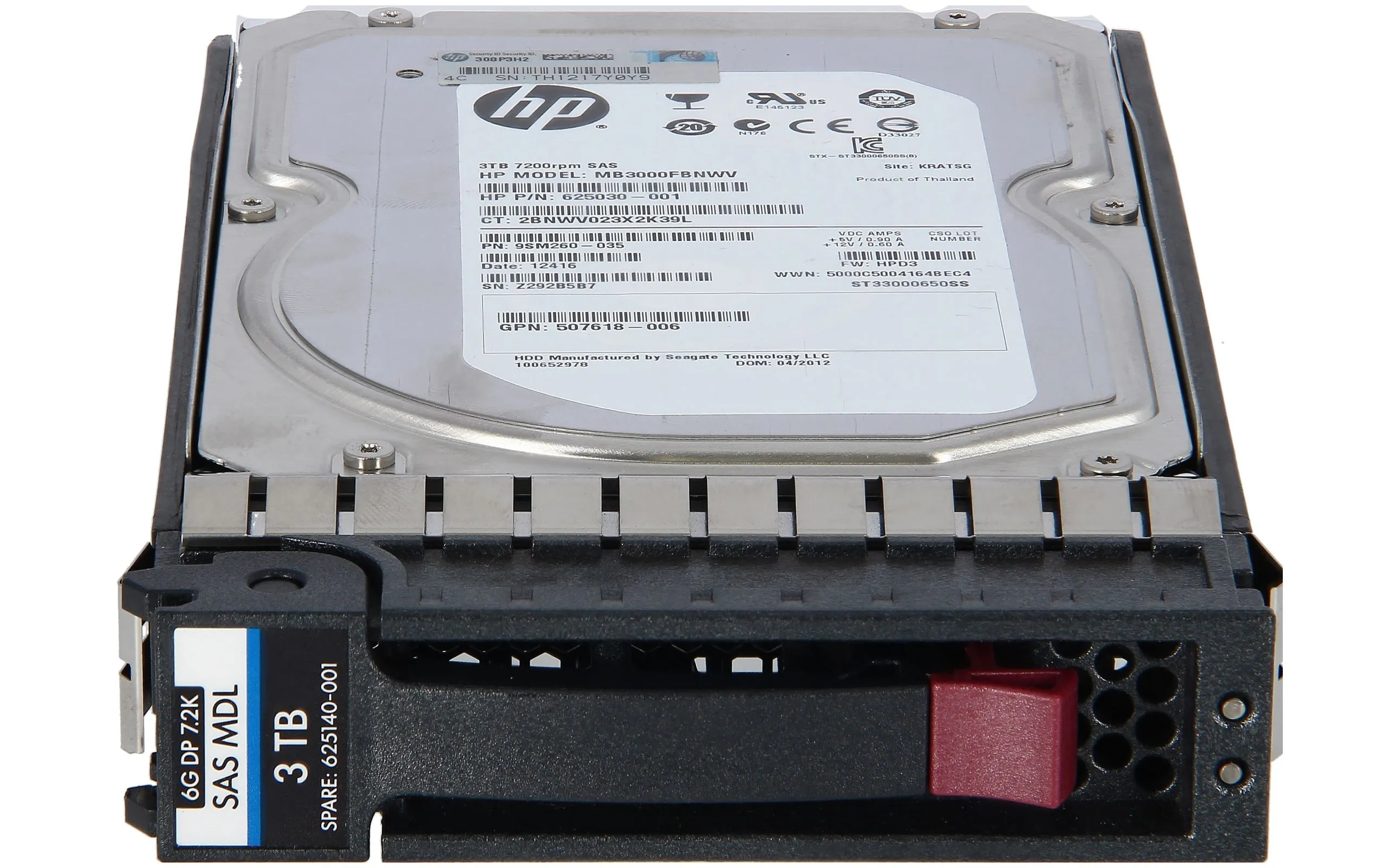 638521-002 HP HP M6612 3TB SAS 6G 7.2K (3.5in) HDD