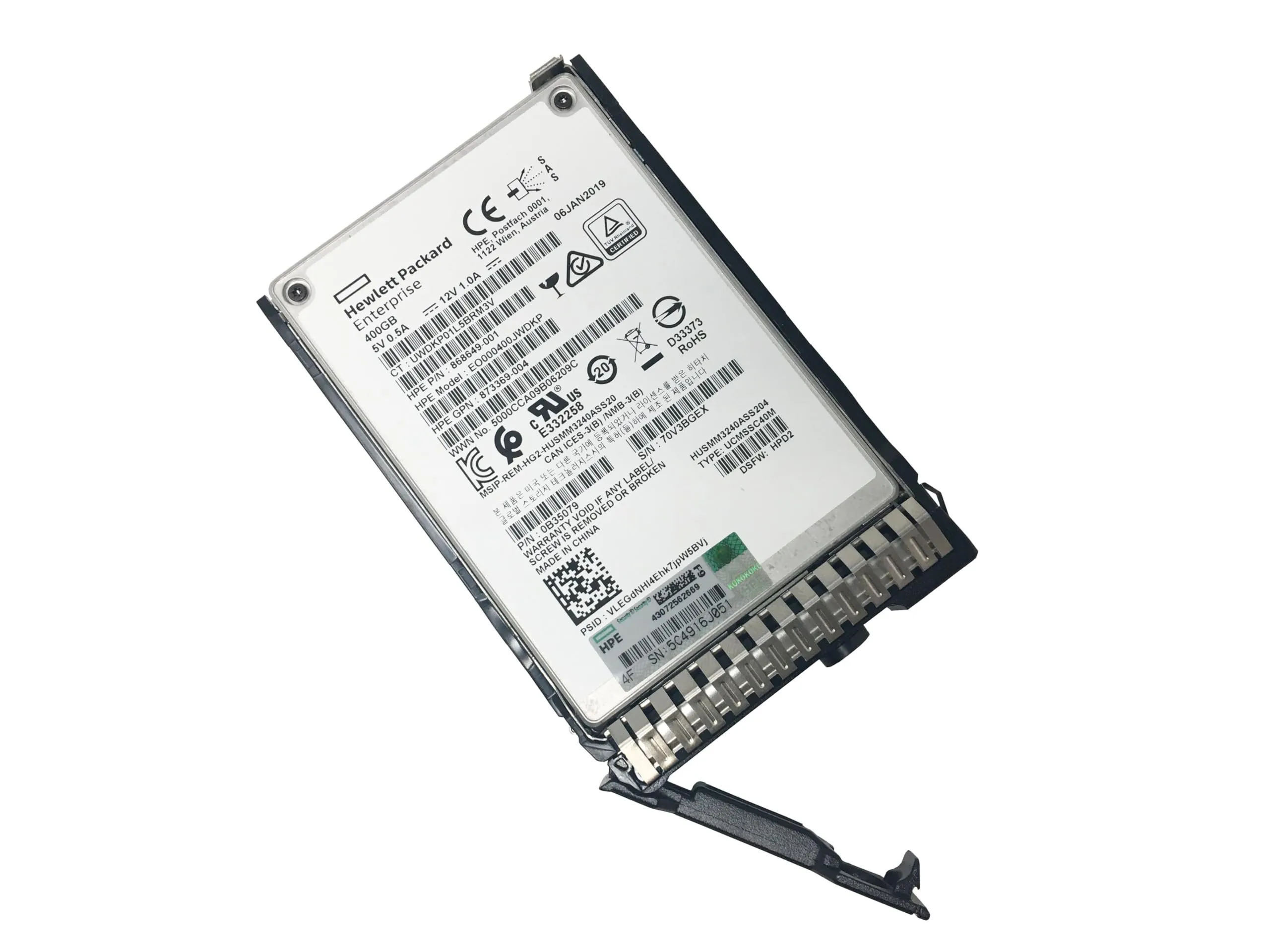 873351-B21 HP 400GB 12G 2,5INCH WI DS SAS SSD