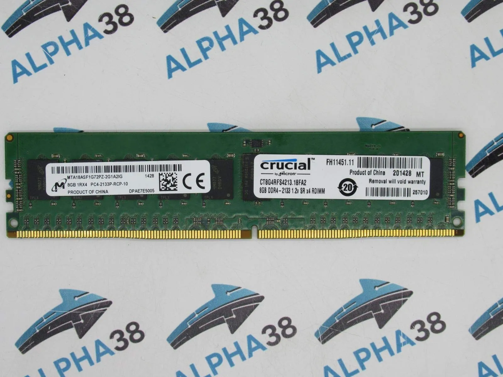 MTA18ASF1G72PZ-2G1A2 Samsung 8GB 1RX4 PC4-17000P