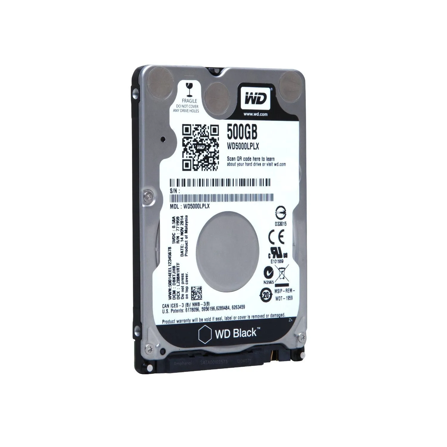 WD5000LPLX WD 500GB 7,2K 6G 2,5INCH SATA HDD
