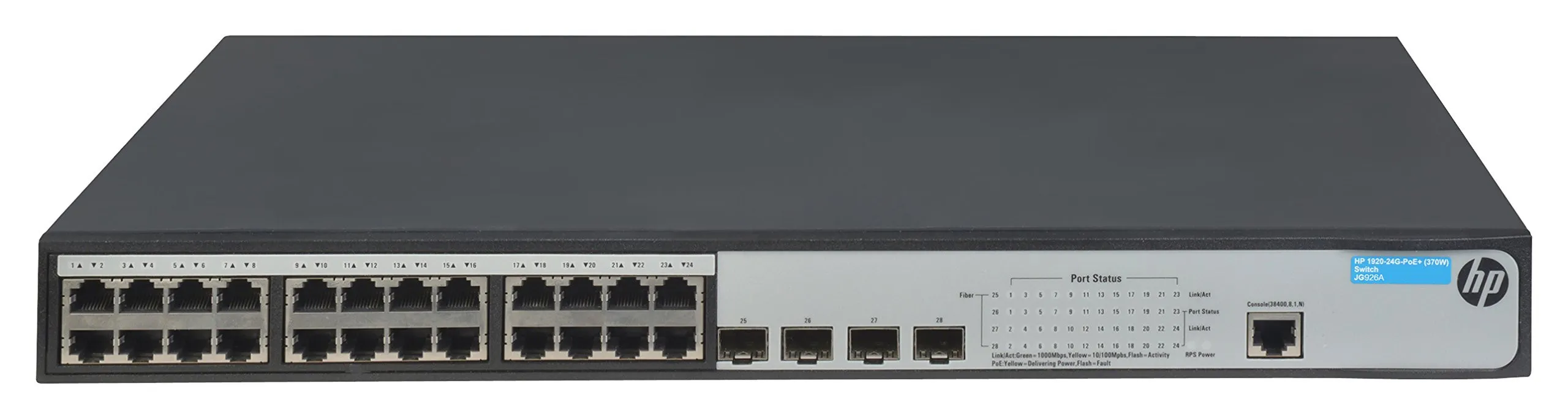 JG926A HP OC 1920 24*1G RJ-45 4-SFP POE+ 370W L3 SWITCH