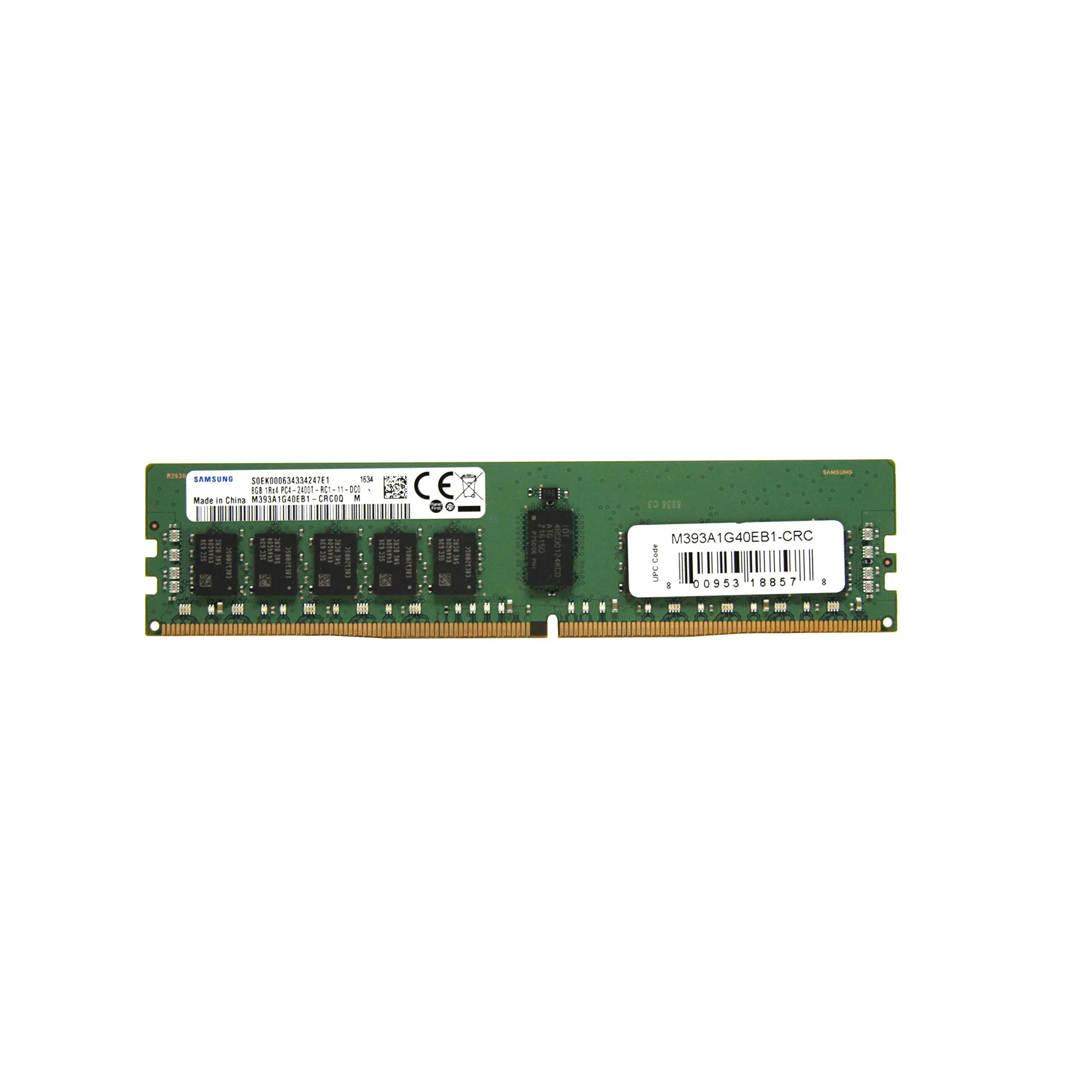 M393A1G40EB1-CRC SAMSUNG 8GB (1*8GB) 1RX4 PC4-19200T-R DDR4-2400MHZ RDIMM