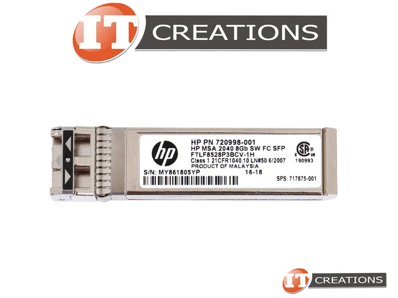 720998-001 HP HP MSA 2040 8GB SW SFP Transceiver - single
