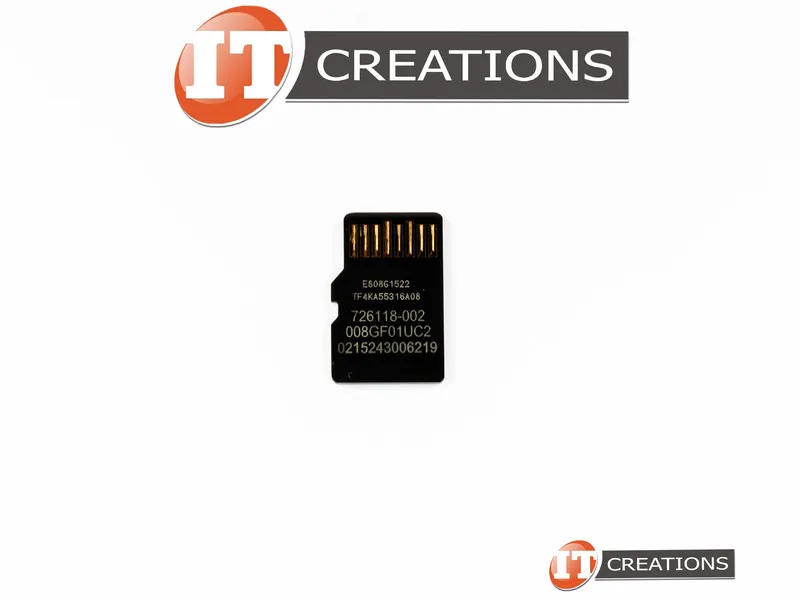 726118-002 HP DRV 8GB MICRO SDHC FLASH MEDIA CARD