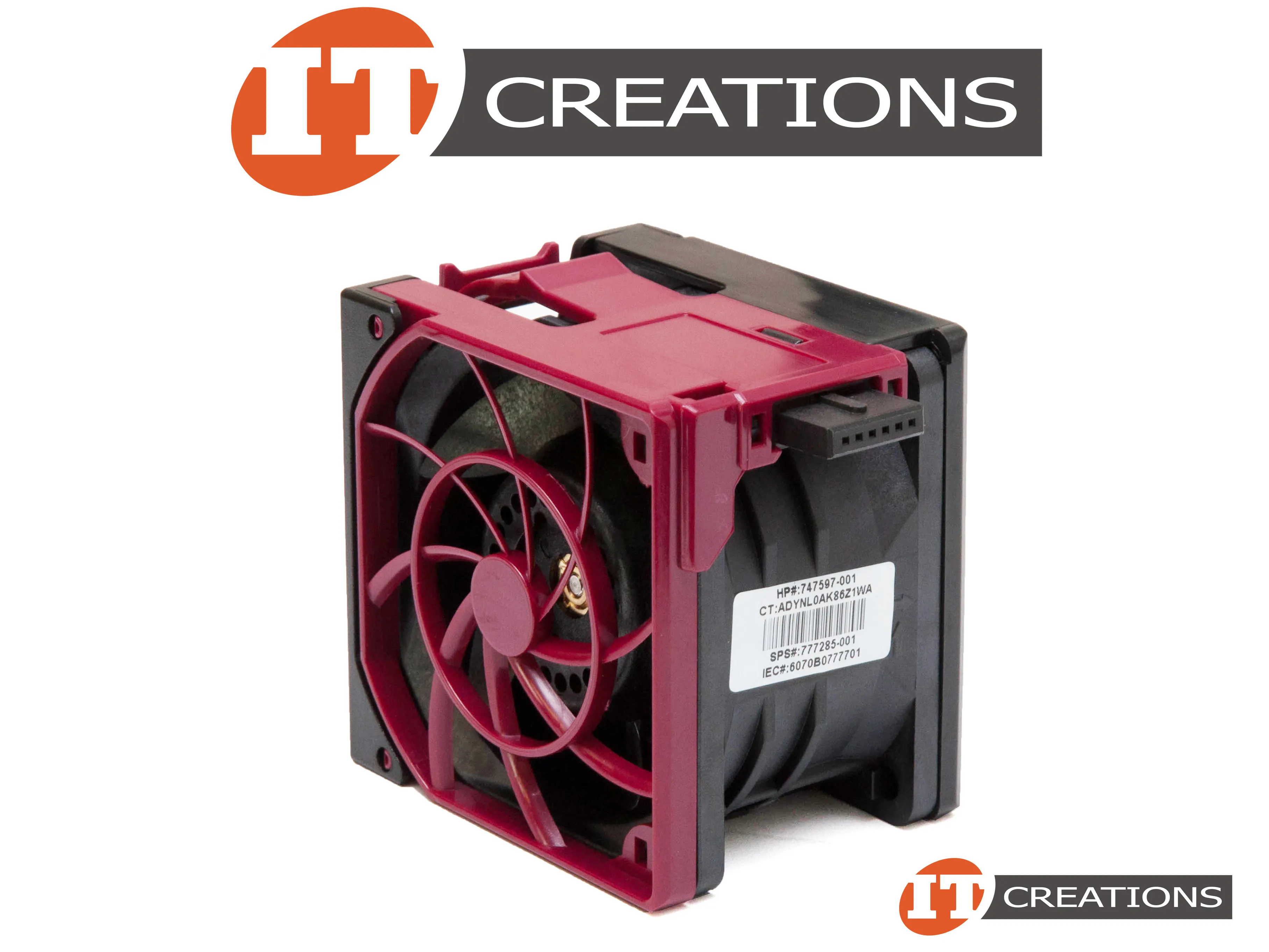 747597-001 HP Standard fan assembly module - Mounts in the fan cage between the front hard drive bays and the system I/O board (six used)