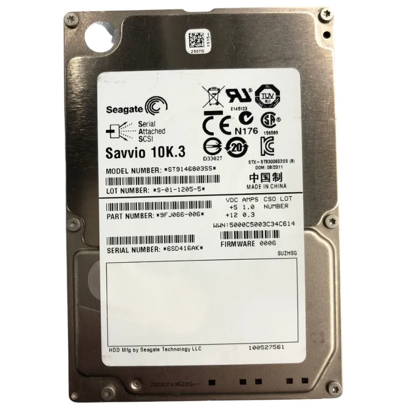 Disco Rígido Interno Seagate 146Gb 10K 2.5 SAS - 9FJ066-006