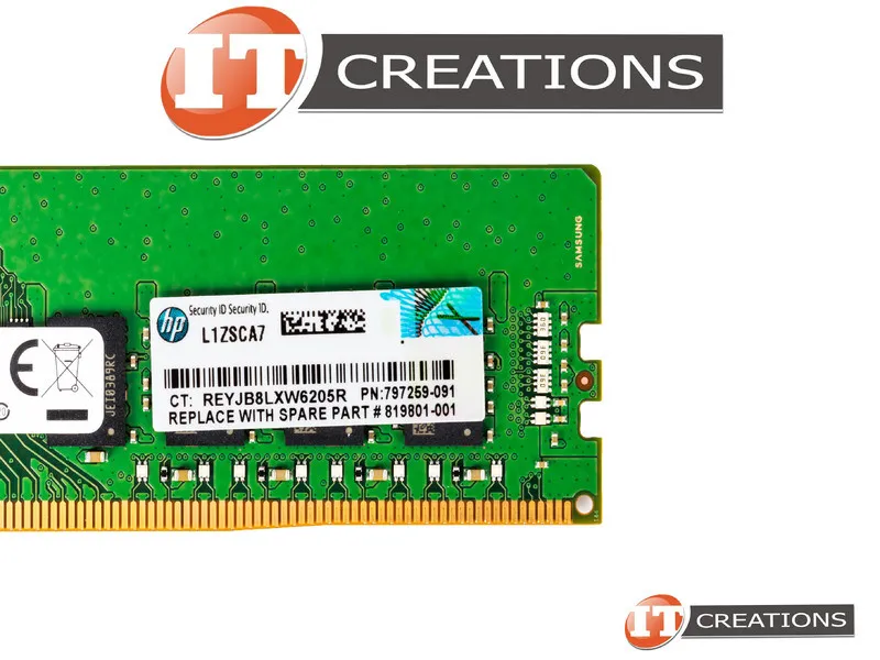 805671-B21 SAMSUNG 16GB (1*16GB) 2RX8 PC4-17000P-E DDR4-2133MHZ ECC UDIMM