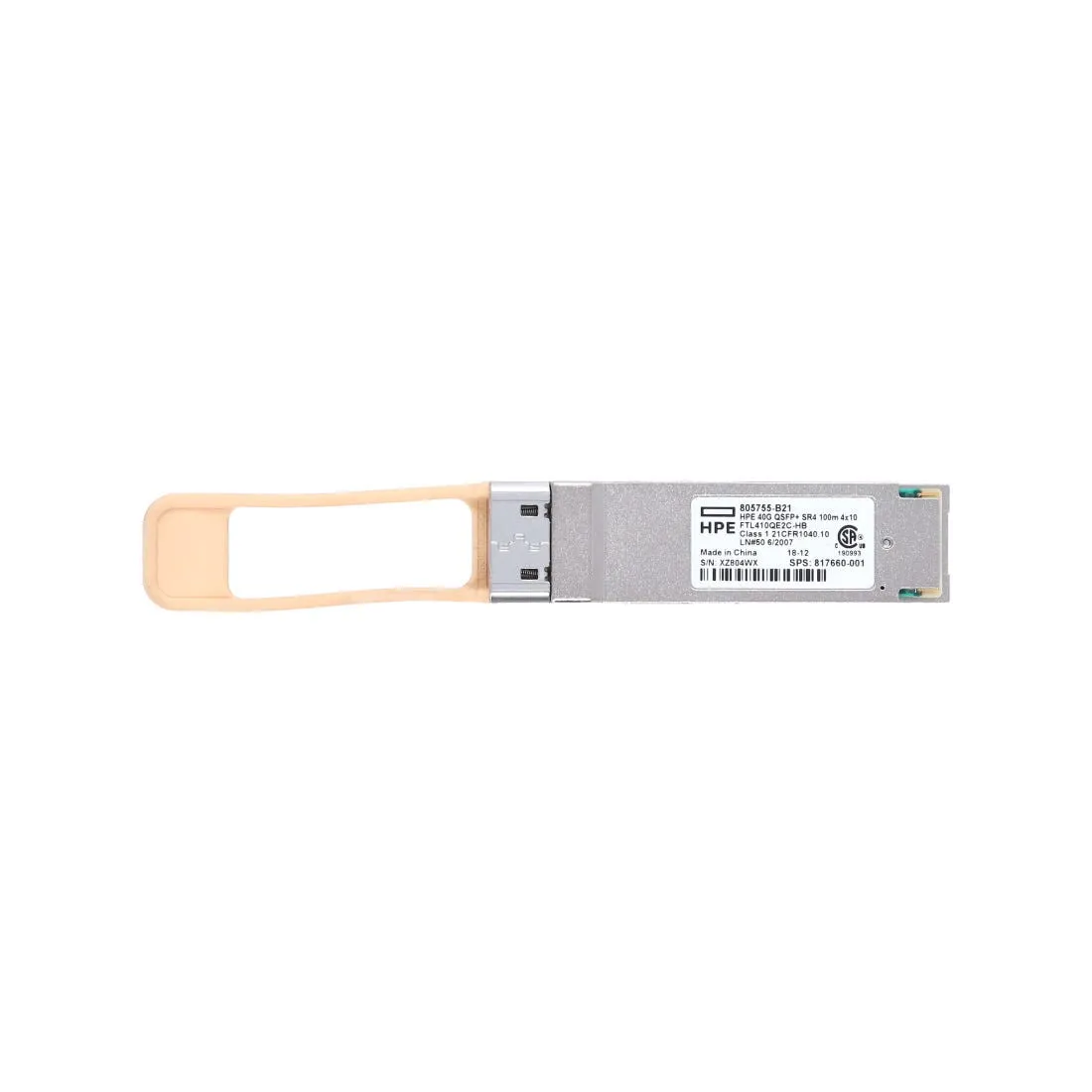 805755-B21 C-CLASS 4X10G QSFP+ MPO SR4 100M TRANSCEIVER