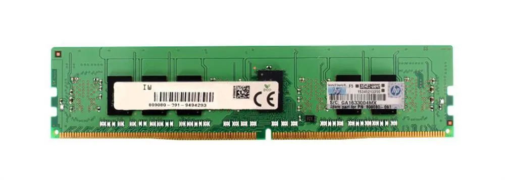 809080-091 HP HPE 8GB 1RX8 PC4-19200T-R