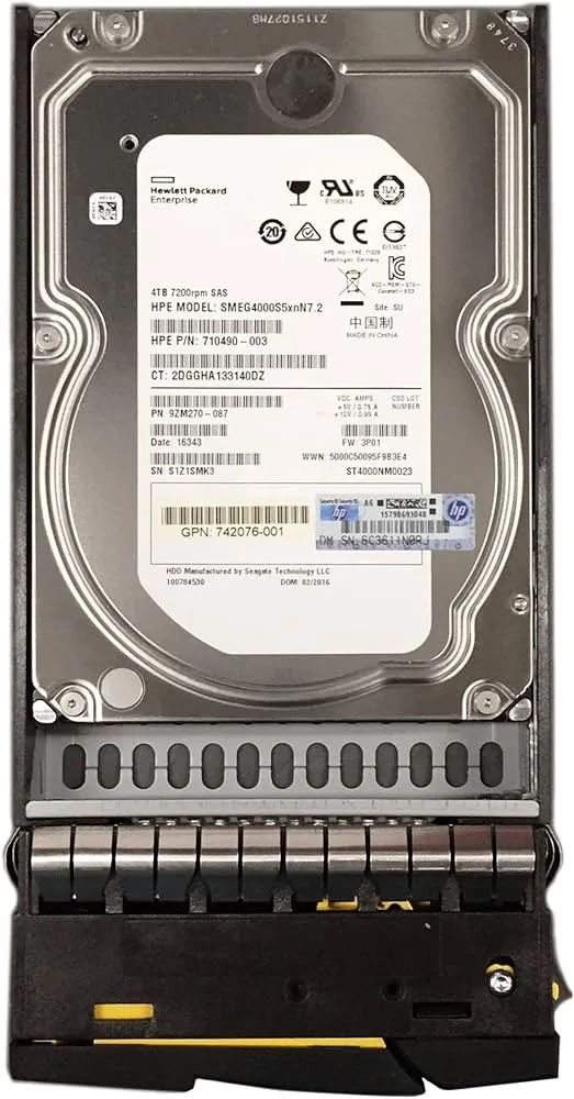 H6Z87A HPE 3PAR 4TB 7.2K 6G 3.5INCH SAS HDD