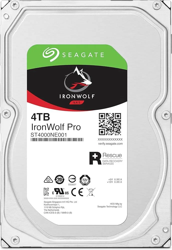 ST4000NE001 SEAGATE IRONWOLF PRO 4TB 7.2K 6G 3.5INCH SATA HDD