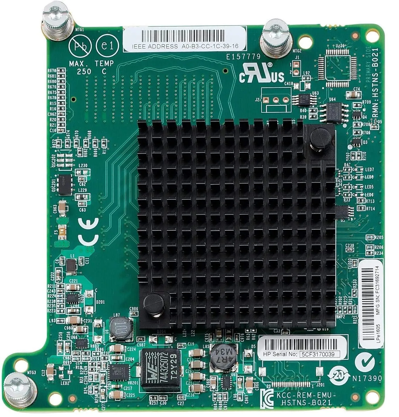 718203-B21 HP HP LPe1605 16Gb Fibre Channel HBA for BladeSystem c-Class