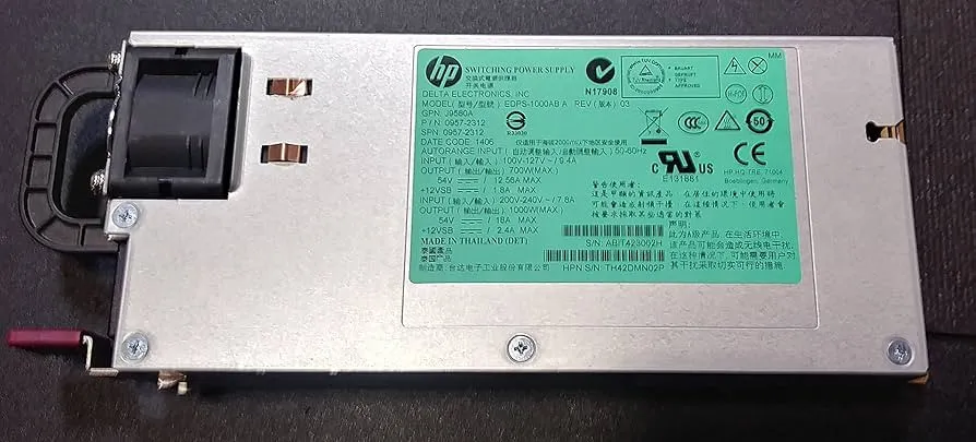 J9580A HPE X312 1000W 100 240VAC 54VDC PSU