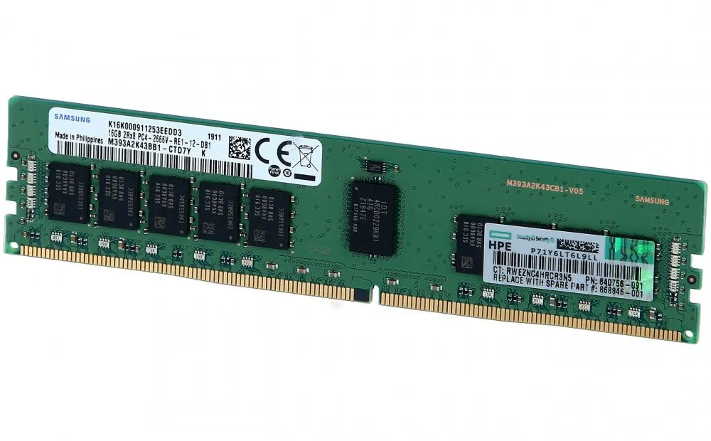 835955-B21 HYNIX 16GB (1*16GB) 2RX8 PC4-21300V-R DDR4-2666MHZ RDIMM